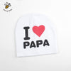 I LOVE PAPA MAMA Knitted Bonnet