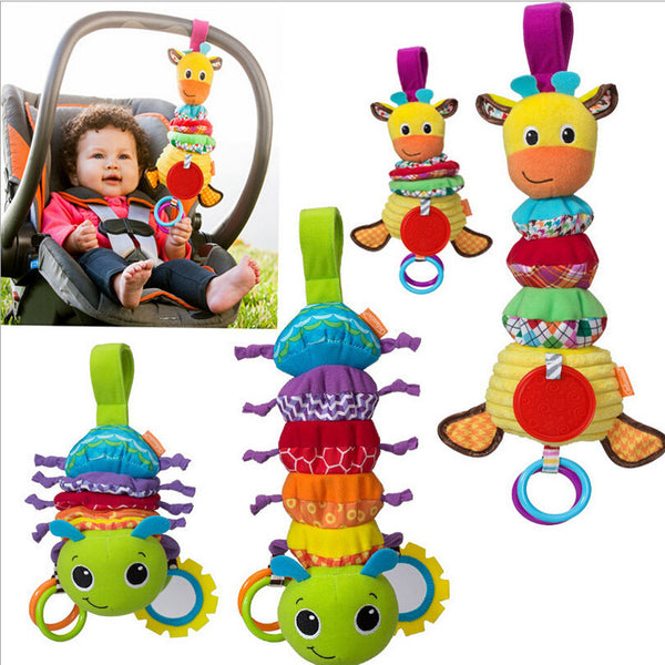 Infantino Twist Caterpillars Hanging Baby Rattle Toy