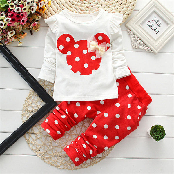 Minnie Mouse Cartoon Design Baby Clothing Set